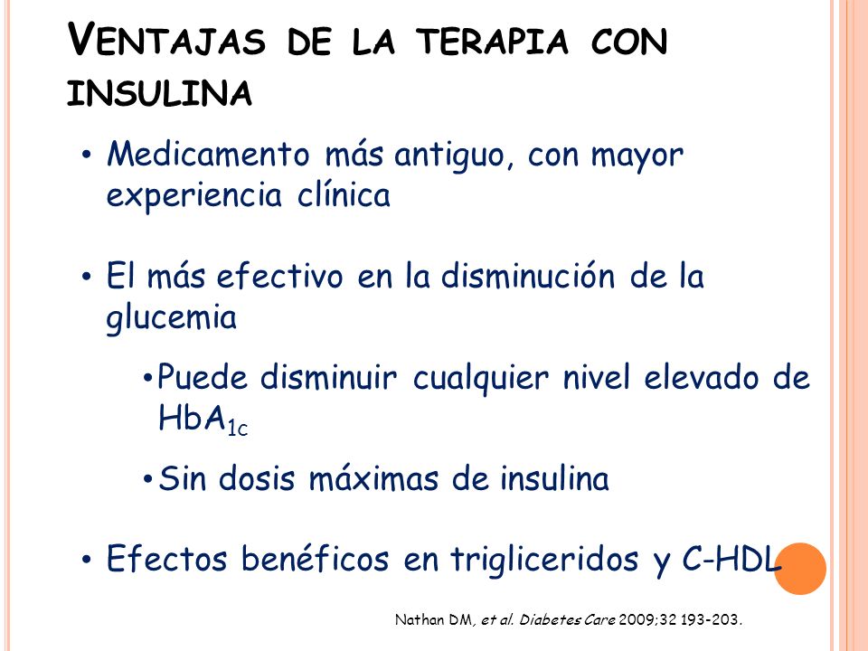 terapia de insulina diabetes tipo 2
